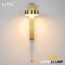 led indoor wall lamps switch