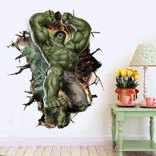 Marvel 3d Incredible Hulk Wall Decals