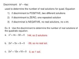 Quadratic Equation