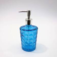 Recycled Glass Soap Dispenser Blue 100