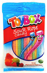 Жевательный мармелад TOYBOX Sour Rope разноцветные кислые трубочки с  лакричной начинкой Радуга, ассорти, 1 шт 80 гр, Тойбокс - купить с  доставкой по выгодным ценам в интернет-магазине OZON (425641059)