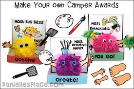 Make Your Own Camper Awards Printable Craft Patterns