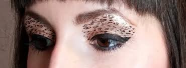leopard print eye make up a