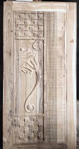 exterior ganesh design wooden door for