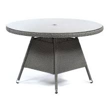 Oasis Rattan Large Round Glass Dining Table