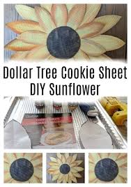 Dollar Tree Foil Tray Sunflower