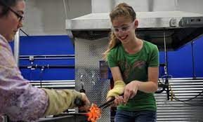 ornament or glass blowing class live