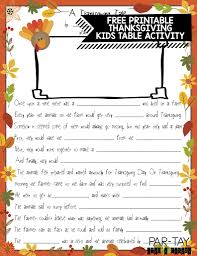 thanksgiving mad libs party like a cherry