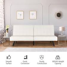 Solid Cotton Twin Size Sofa Bed
