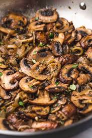 sautéed mushrooms and onions little
