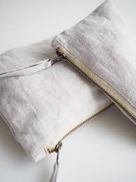 light gray linen makeup bag 100 linen