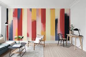 Paint Stripes Multi Wallpaper Rebel