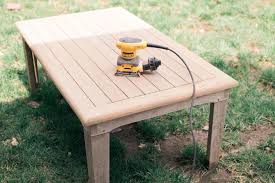 how to refinish outdoor teak furniture