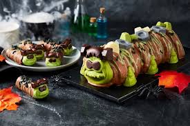 May use licorice whips for antennas and spread green coconut grass on cardboard. You Can Now Buy A Frankencolin The Caterpillar Cake To Celebrate Halloween There Are Also Mini Versions