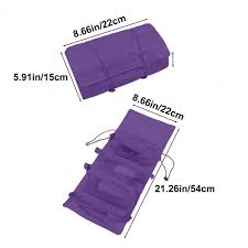 4 in 1 roll up makeup bag hanging