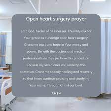 open heart surgery prayer