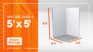 5x5 storage unit size guide public