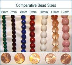 Image Of Beads Compared To The Size Of A Penny 6mm To 12mm
