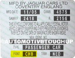 Jaguar Paint Code Locations Touch Up Paint Automotivetouchup