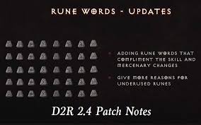 d2r 2 4 patch notes all runewords
