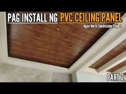 pag install ng pvc ceiling panel part 2