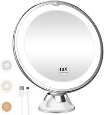 led lighted 10x magnifying makeup