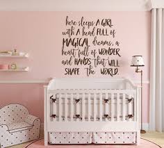 Baby Girl Wall Decor Nursery Vinyl