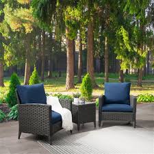 Corliving Rattan Chair Patio Set With