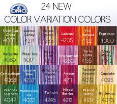 New Dmc Color Variations Colors With Names Dmc Embroidery