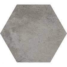 Това решение е много геометрично, свързано е. Shestoglni Plochki Siv Granitogres Recover Grey Hexagon