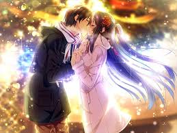 28 anime romantis anime romance baper dan bikin nangis. Anime Couple Kiss Wallpapers Top Free Anime Couple Kiss Backgrounds Wallpaperaccess