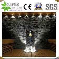 china black ledge stone veneer interior