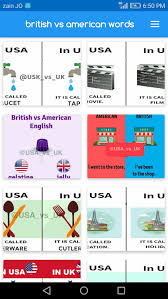 Yet, when you checked it in a the vocabulary differences between british and american english are no less tricky. British Vs American Words By Ilemona Android Apps Appagg