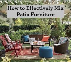 how to effectively mix patio furniture
