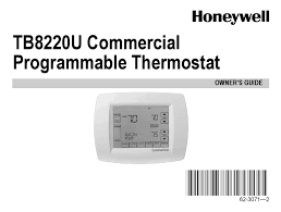Features • large, clear display with backlighting—current temperature, set temperature and time are. Honeywell Tb8220u Owner S Manual Pdf Download Manualslib