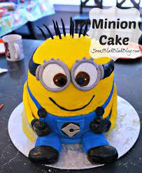 The weird shaped, bright colored creatures would be just more than perfect for a minion theme birthday cake. How To Make A Minions Cake Diy Minions Cake Recipe Jenns Blah Blah Blog