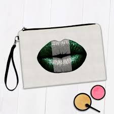 gift makeup bag lips nigerian flag
