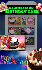 on birthday cake happy birthday app