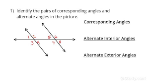 corresponding and alternate angles
