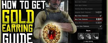 gold earring rdr2 location how to