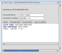 db2 database tables via the alter table