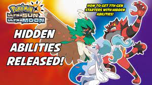 How to Get Alola Starters with Hidden Abilities! Pokemon Ultra Sun and  Ultra Moon - YouTube