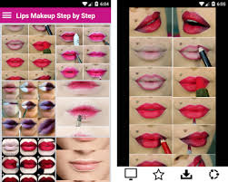 lips makeup step by step apk