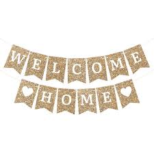 pre strung welcome home banner no diy