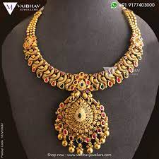 antique gold necklace designs by