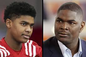 Joseph keyshawn johnson (born july 22, 1972) is a former american football player who was a wide receiver in the national football league (nfl) for eleven seasons. Panthers Keyshawn Johnson Punishes Son In Nebraska Pot Case Charlotte Observer