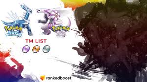 pokemon bdsp tm list where to find