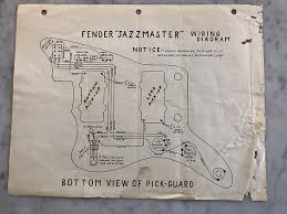 This kit includes everything you need to wire a jazzmaster, using the same components you would find in a u.s. Circa 1959 1964 Fender Jazzmaster Wiring Diagram Vintage Case Reverb