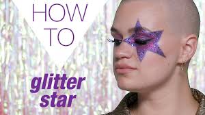 how to glitter star christmas