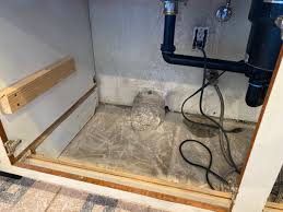 replacing rotted kitchen sink cabinet floor